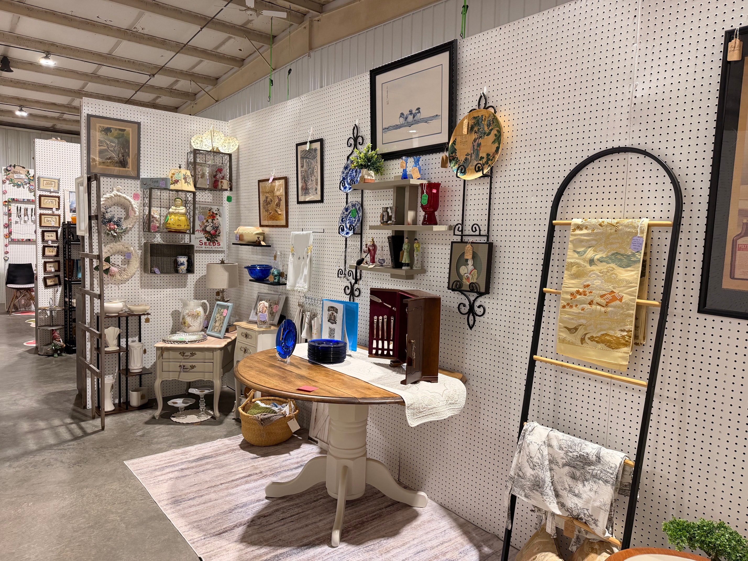 Antique furniture and décor display
